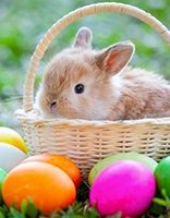 Easter coloring page for children