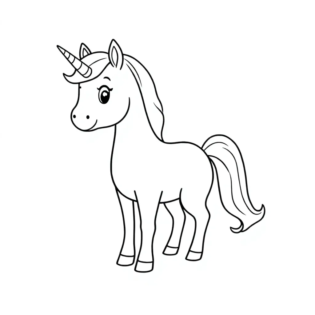 unicorn kleurplaat voor kinderen