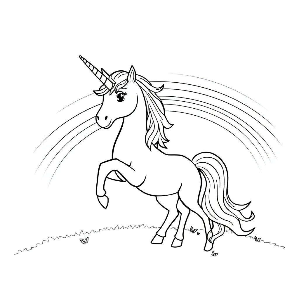 Eenhoorn Voor Volwassenen coloring page for children