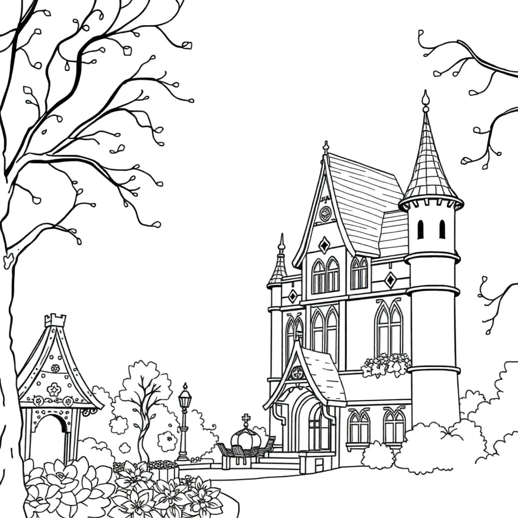 Efteling Sprookjes Attracties Fantasie Magie coloring page for children