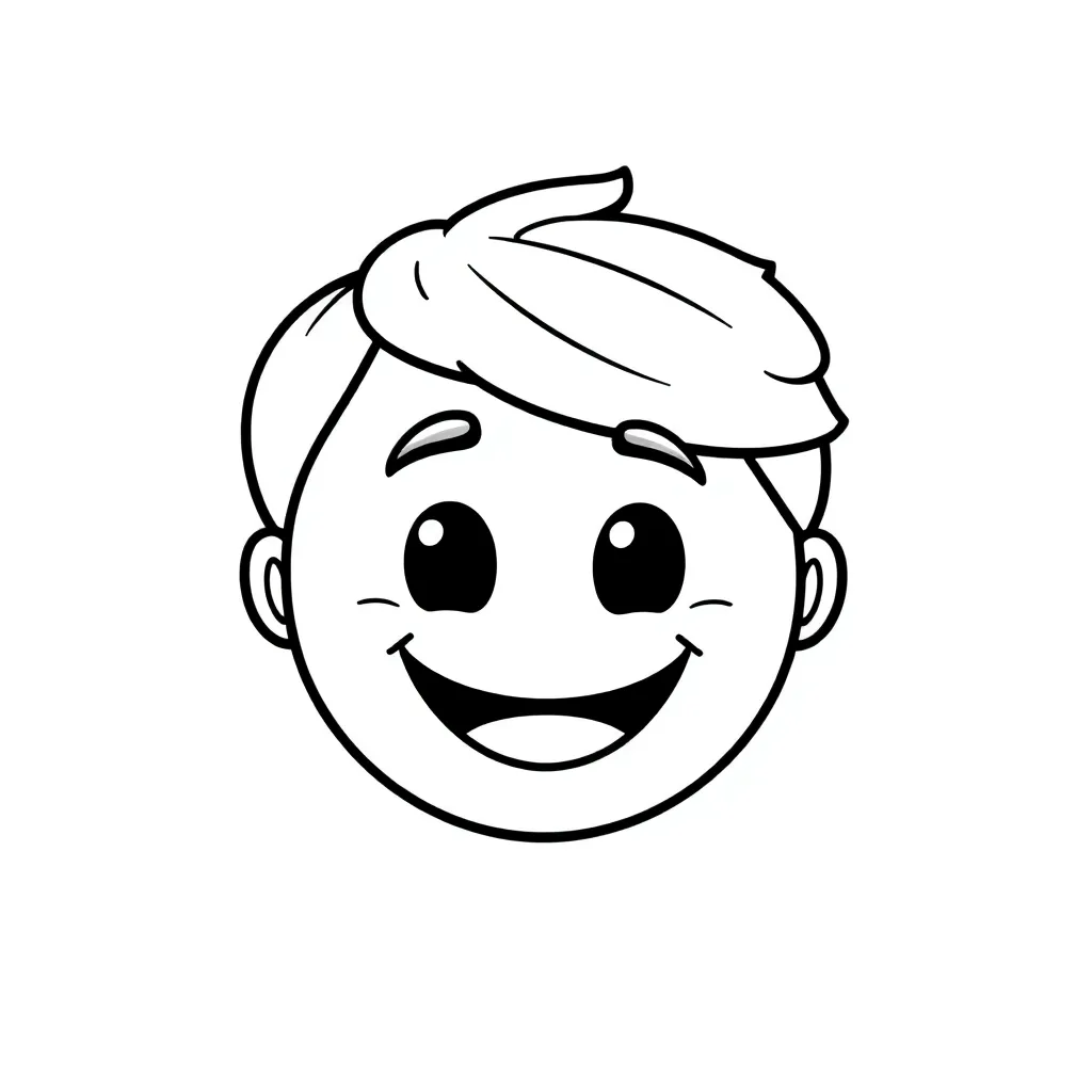 Emoji Emoties Gezichten Creatief Tekenen coloring page for children