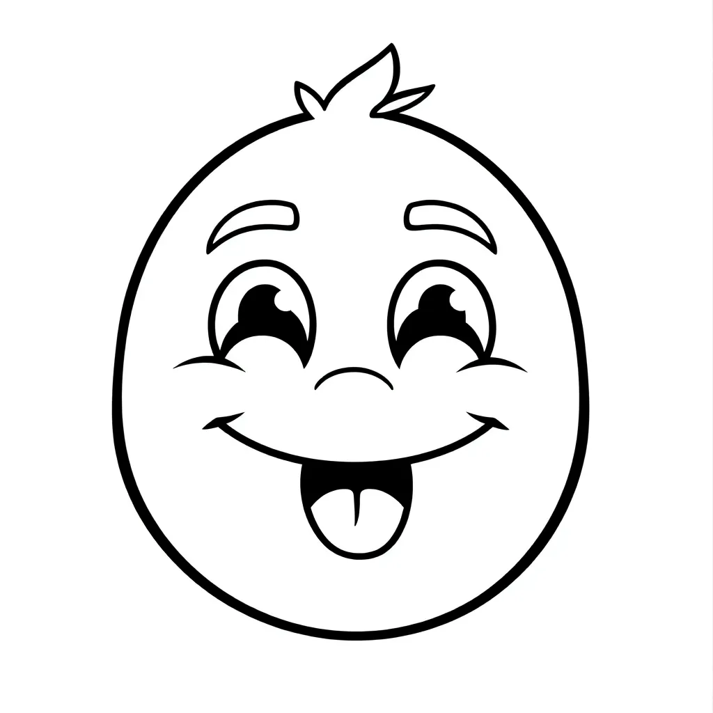 Emoji Emoties Grappig Creatief Tekenen coloring page for children