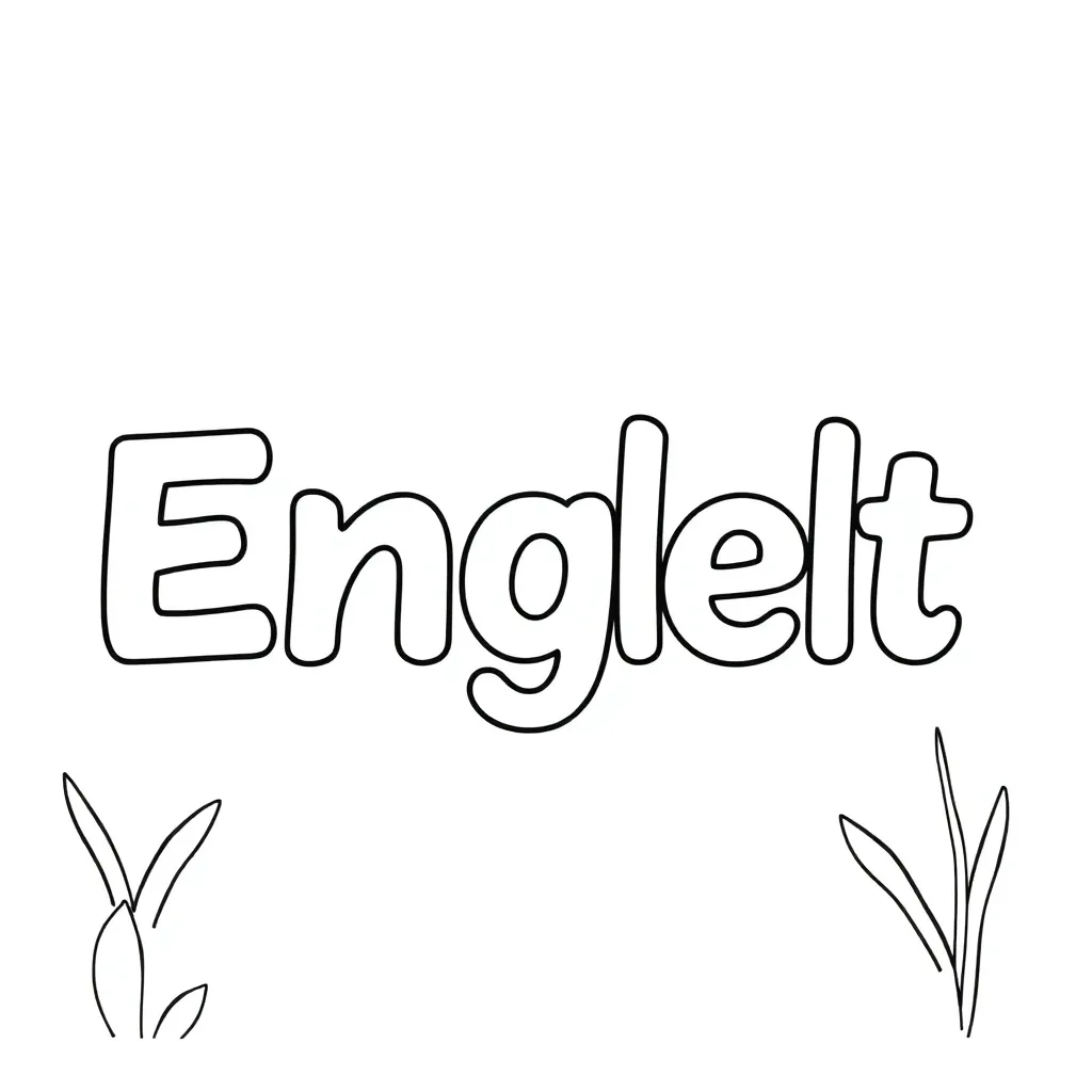 Engels Taal Onderwijs Educatief Leren coloring page for children