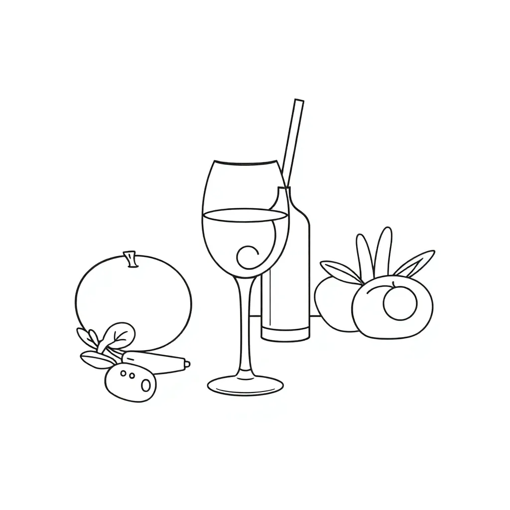 Eten Drinken Gezond Voedsel Maaltijd coloring page for children