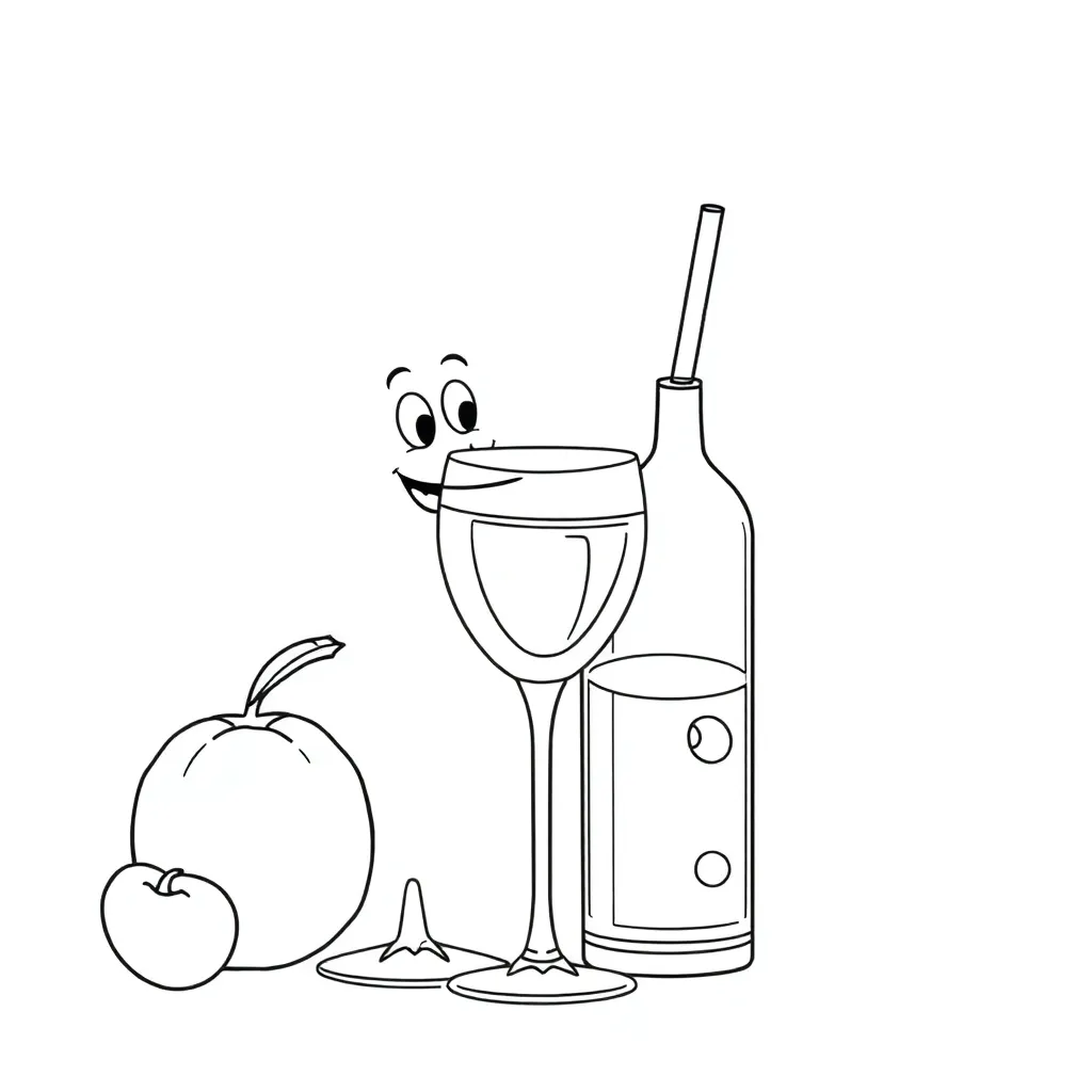 Eten Drinken Voedsel Gezond Maaltijd coloring page for children