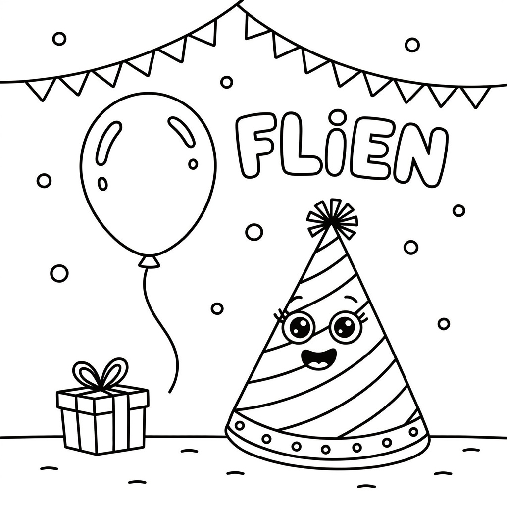 feest coloring page for children