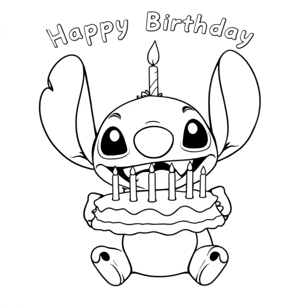 buon 70 compleanno con stich