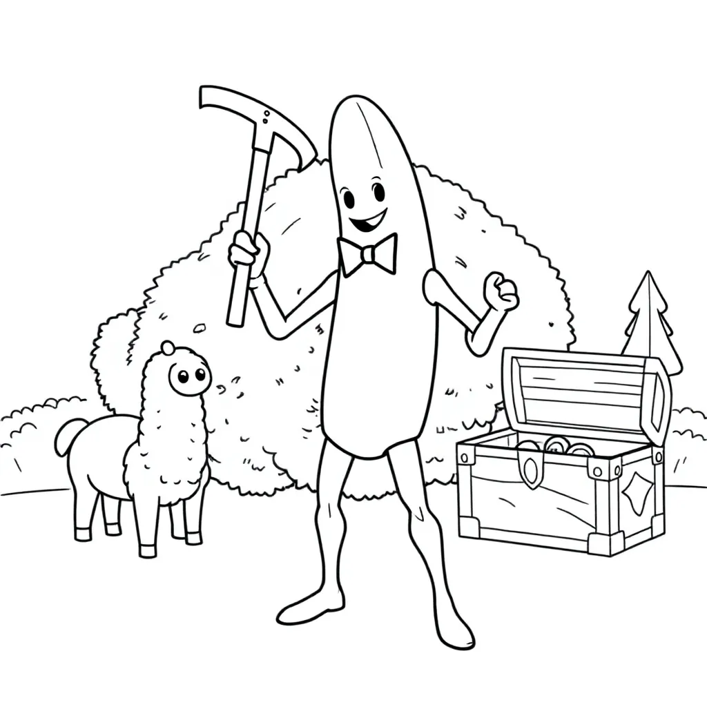 fortnite coloring page for children