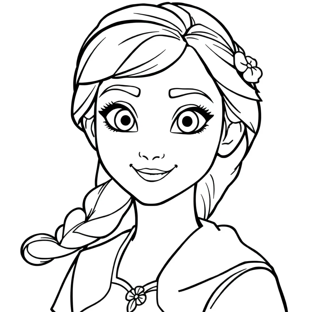 Free Frozen Princess Snowflakes Winter Fairytale Coloring Pages