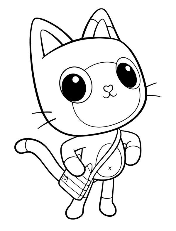Gabby et la Maison Magique Pandy Paws coloring page for children