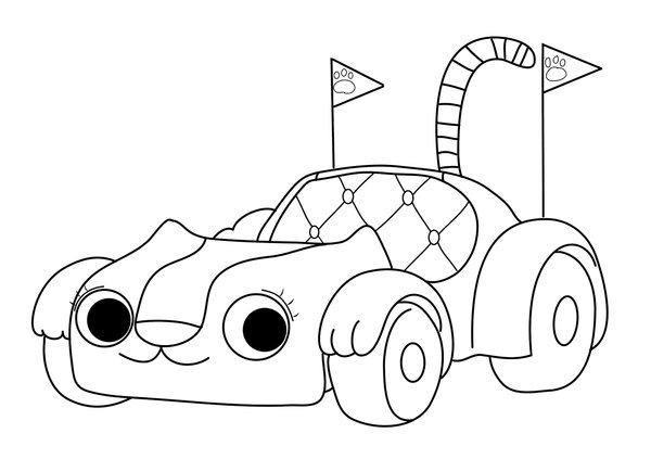 Gabby's Poppenhuis Carlita coloring page for children