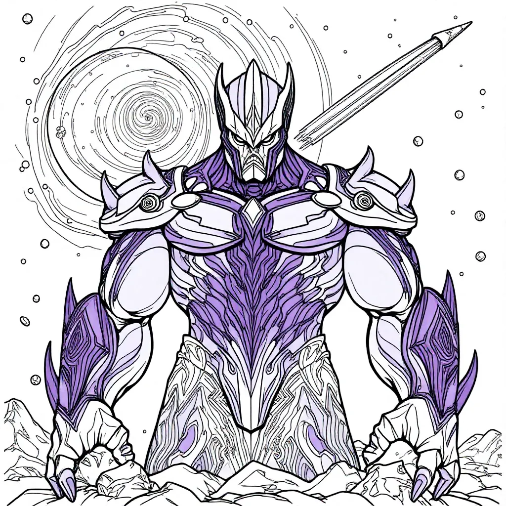 Galactus de Marvel UCM kleurplaat voor kinderen