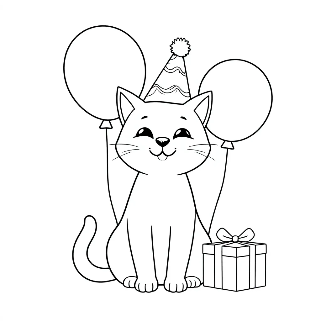 gelukkige nieuwjaar kleurplaat voor kinderen