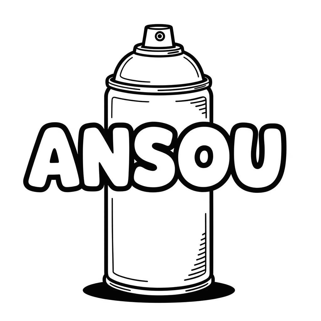 Grafitti kleurplaten voorbeeld