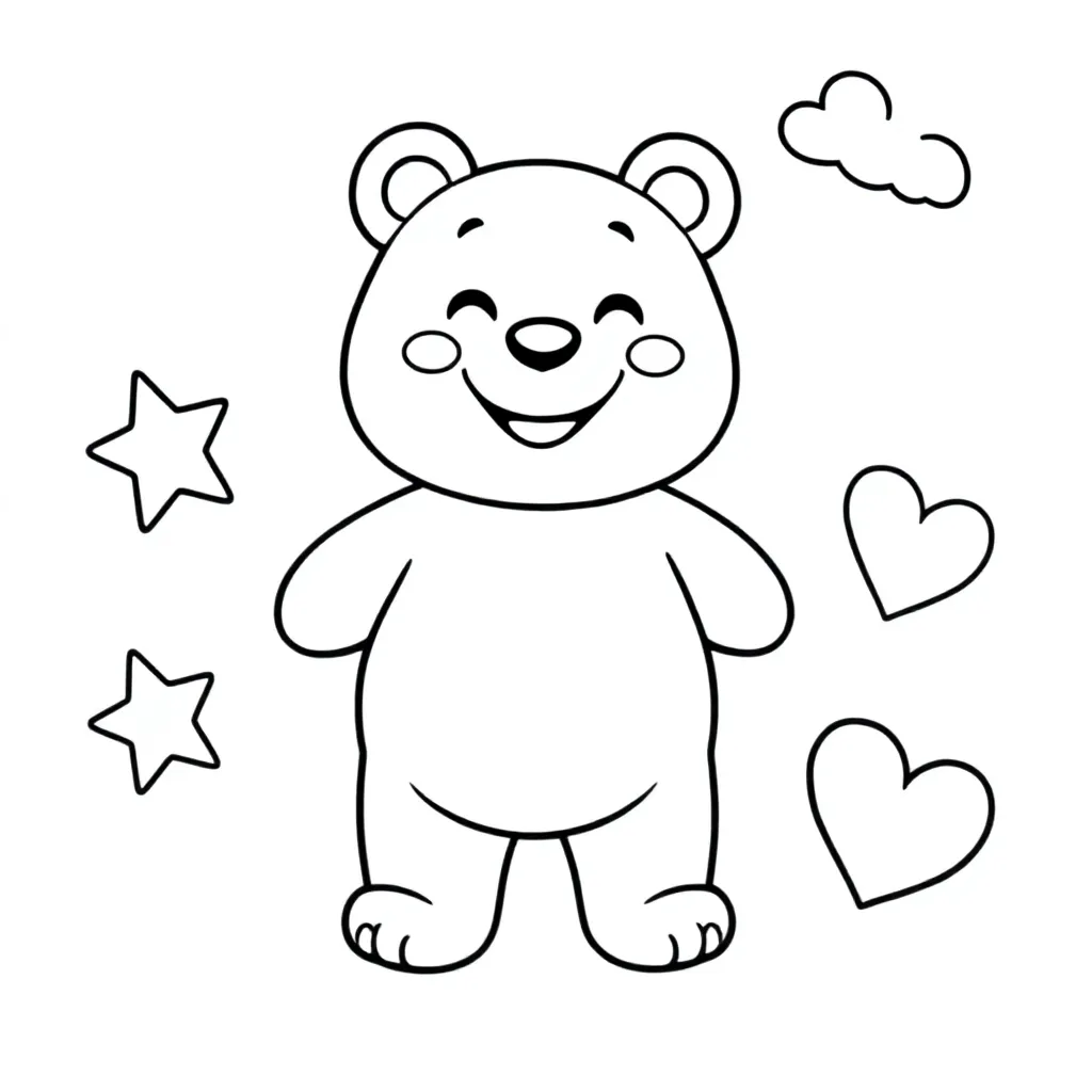 Gummy Bear coloring page for children
