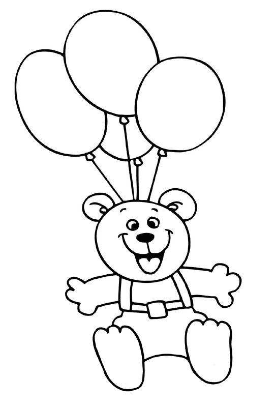 Happy Birthday Beer Coloring Page with Balloons