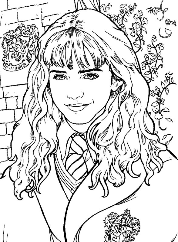 Harry Potter Hermione Granger coloring page for children