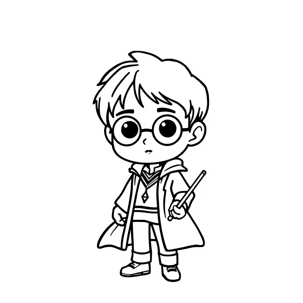 Harry Potter Tovenaars Magisch Avontuur Fantasie coloring page for children