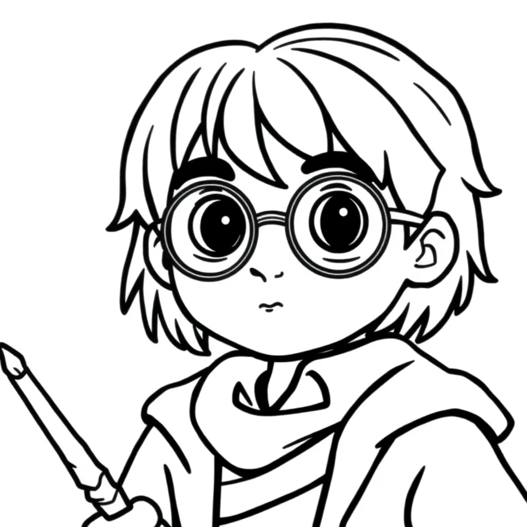 Harry Potter Tovenaars Magisch Avontuur Fantasie coloring page for children