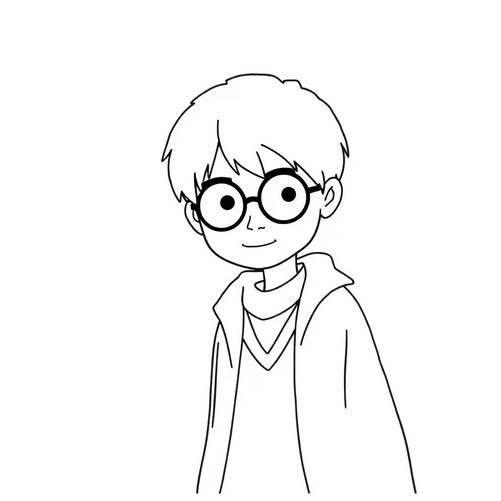 Harry Potter Tovenaars Magisch Avontuur Fantasie coloring page for children