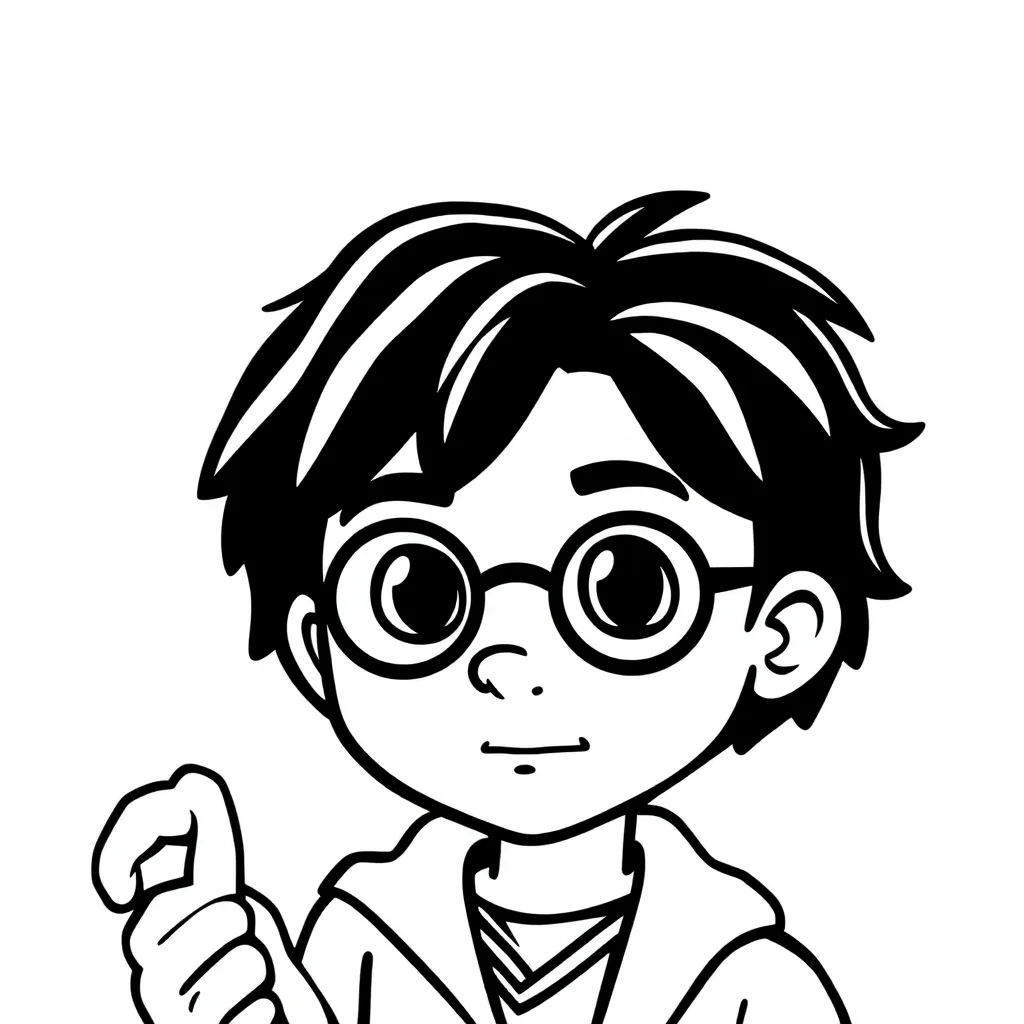 Harry Potter Tovenaars Magisch Avontuur Fantasy coloring page for children