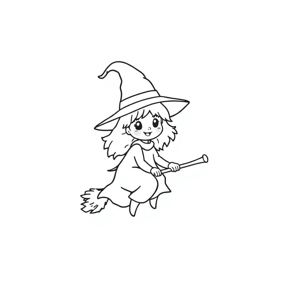 Heksen Fantasy Magisch Sprookjes Creatief coloring page for children