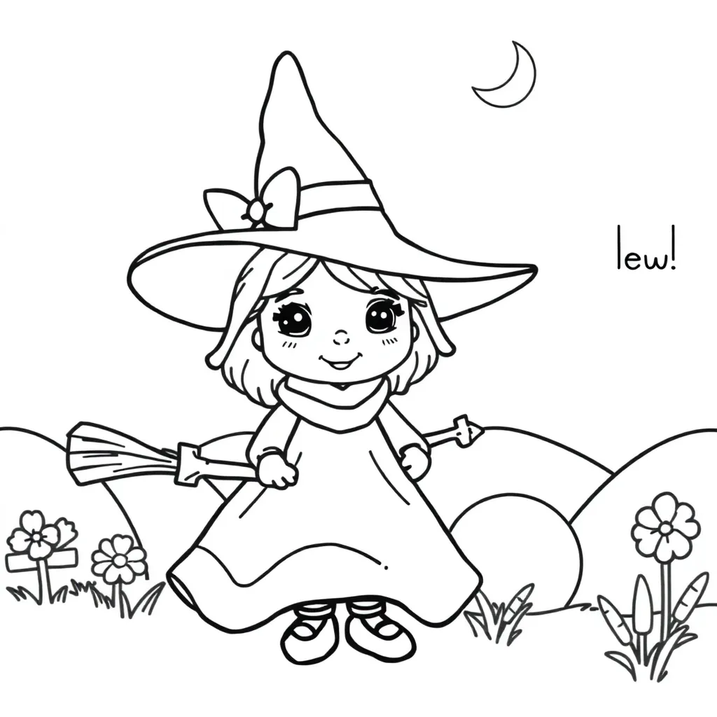 Heksen Fantasy Magisch Sprookjes Creatief coloring page for children