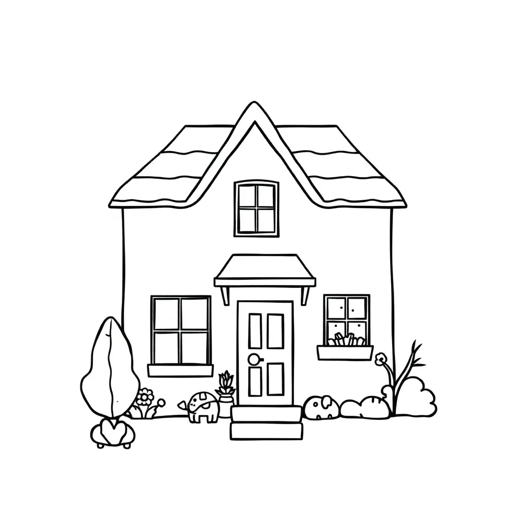Home Interieur Meubels Design Creatief coloring page for children