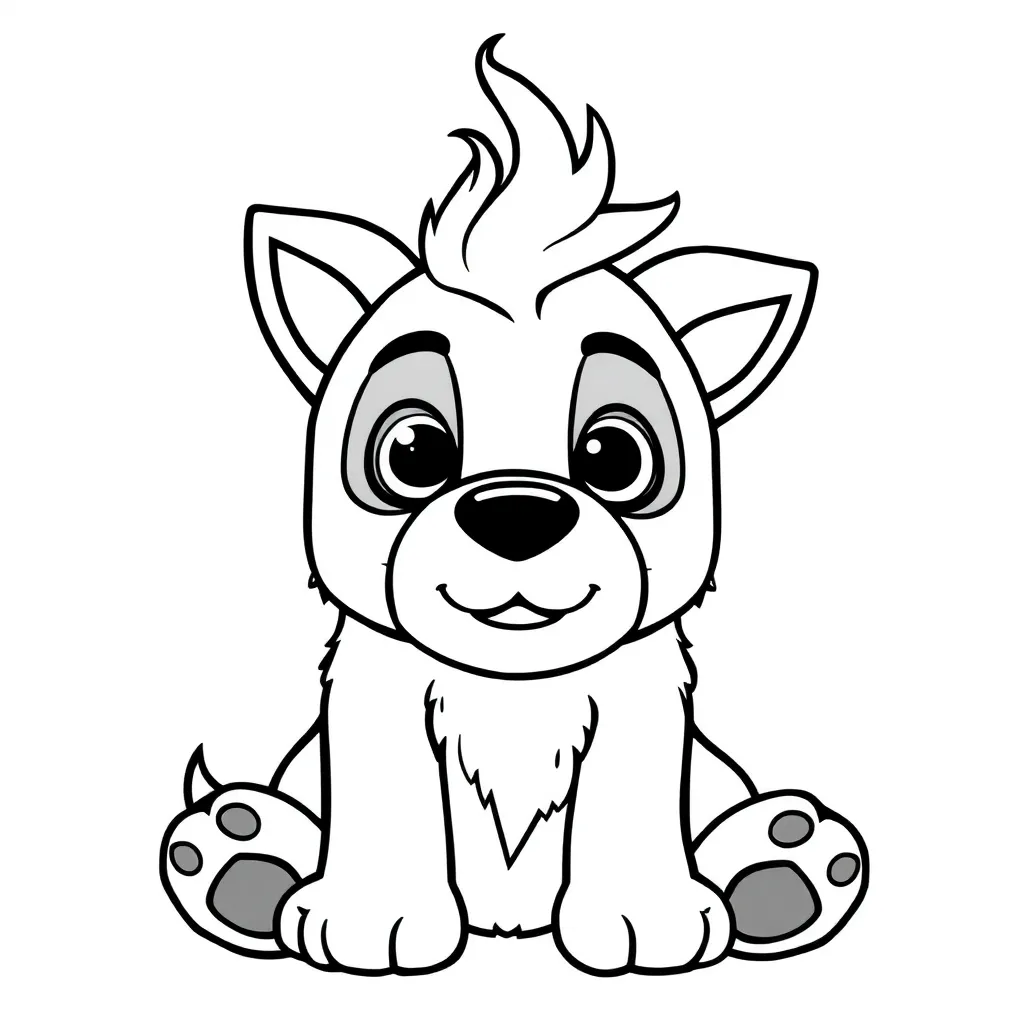 Hond Huisdier Trouw Schattig Tekening coloring page for children