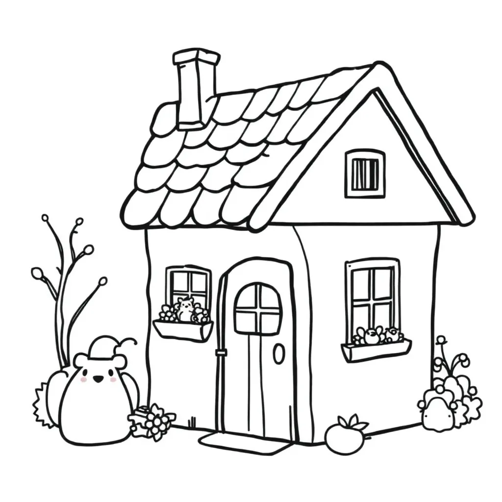 Huisdieren Geheim Creatief Kinderen Tekenen coloring page for children