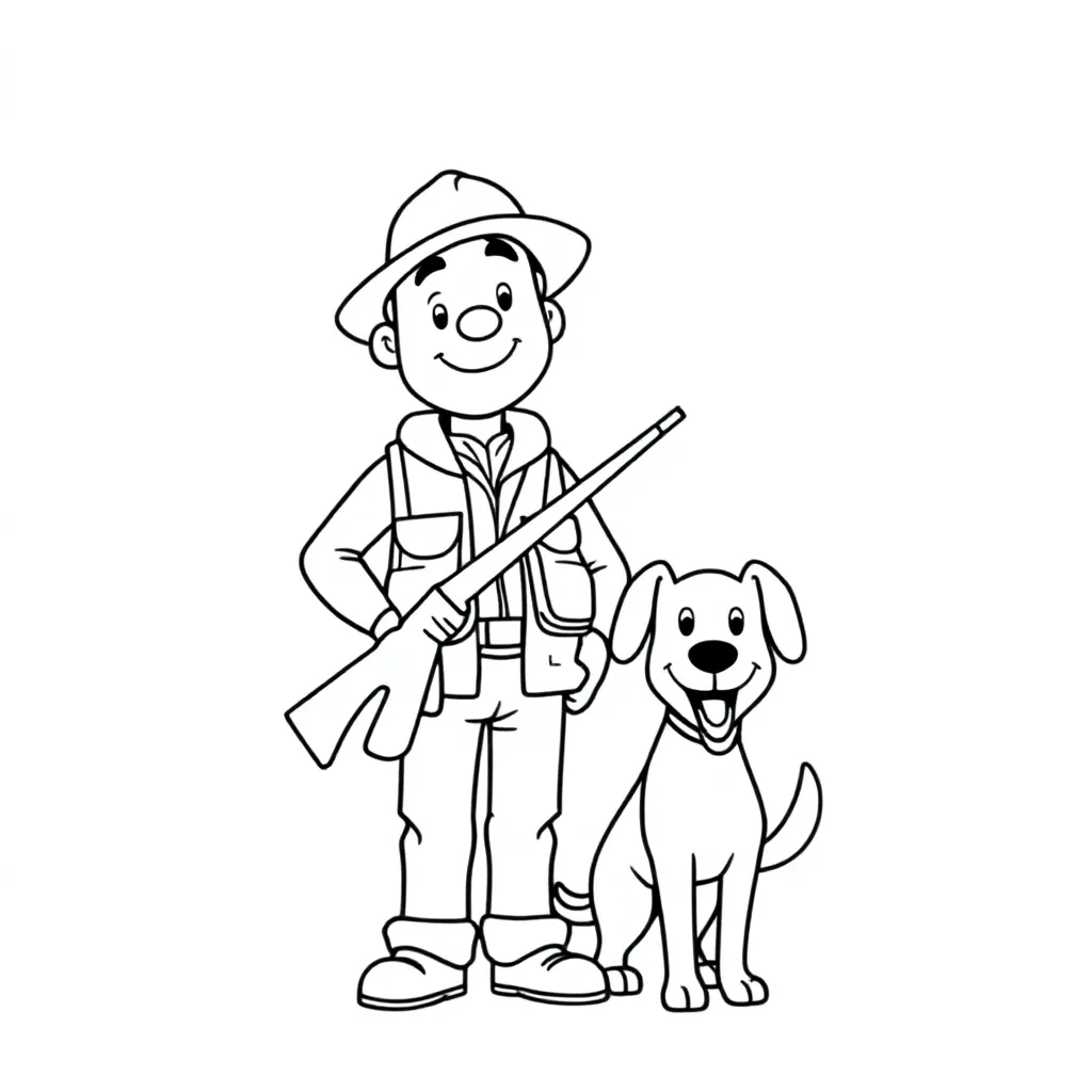huntrx coloring page for children
