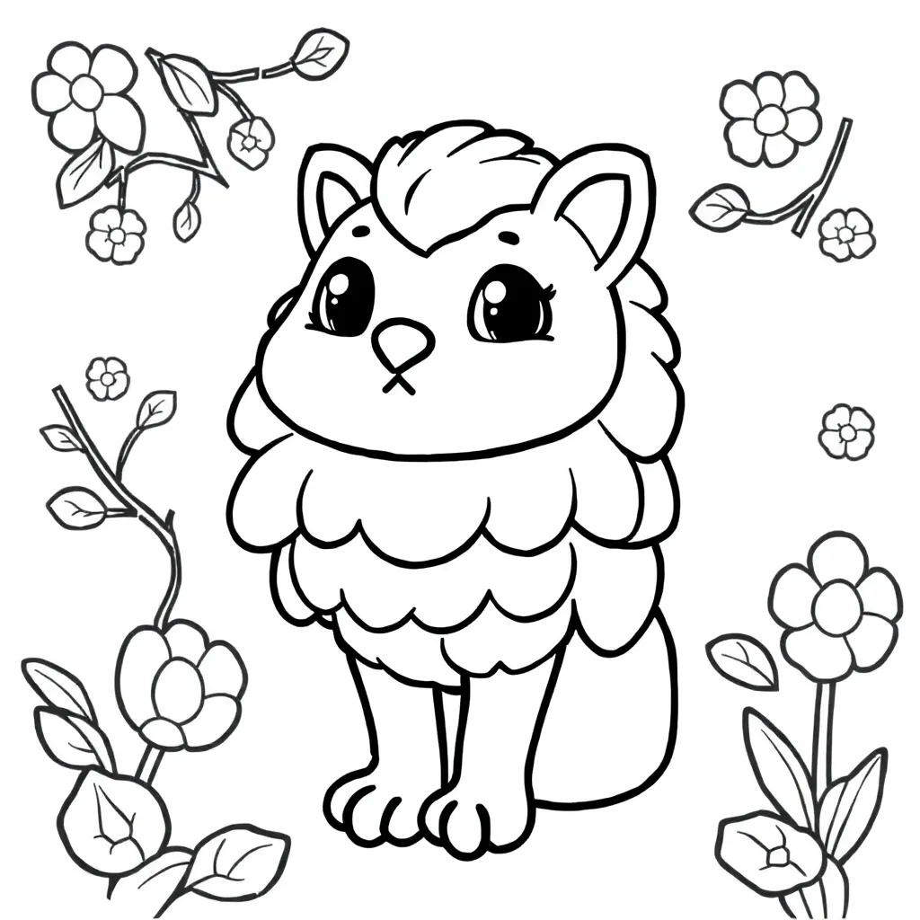 Ijsje Zomer Verfrissend Lekkernij Vrolijk coloring page for children