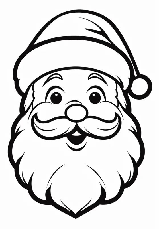 Joyeux Pere Noel coloring page for children