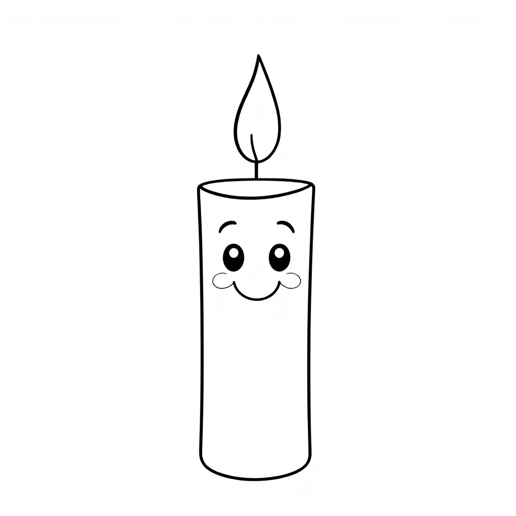 kaars coloring page for children