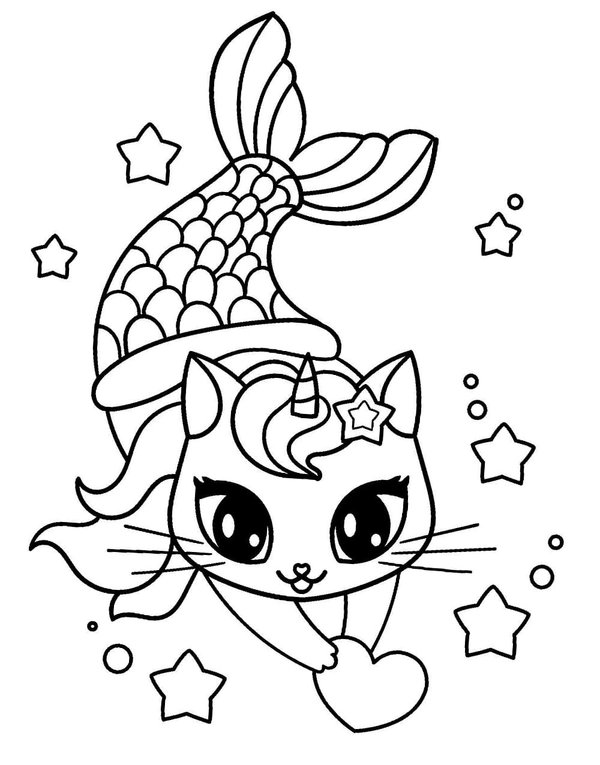Kat Meermin coloring page for children