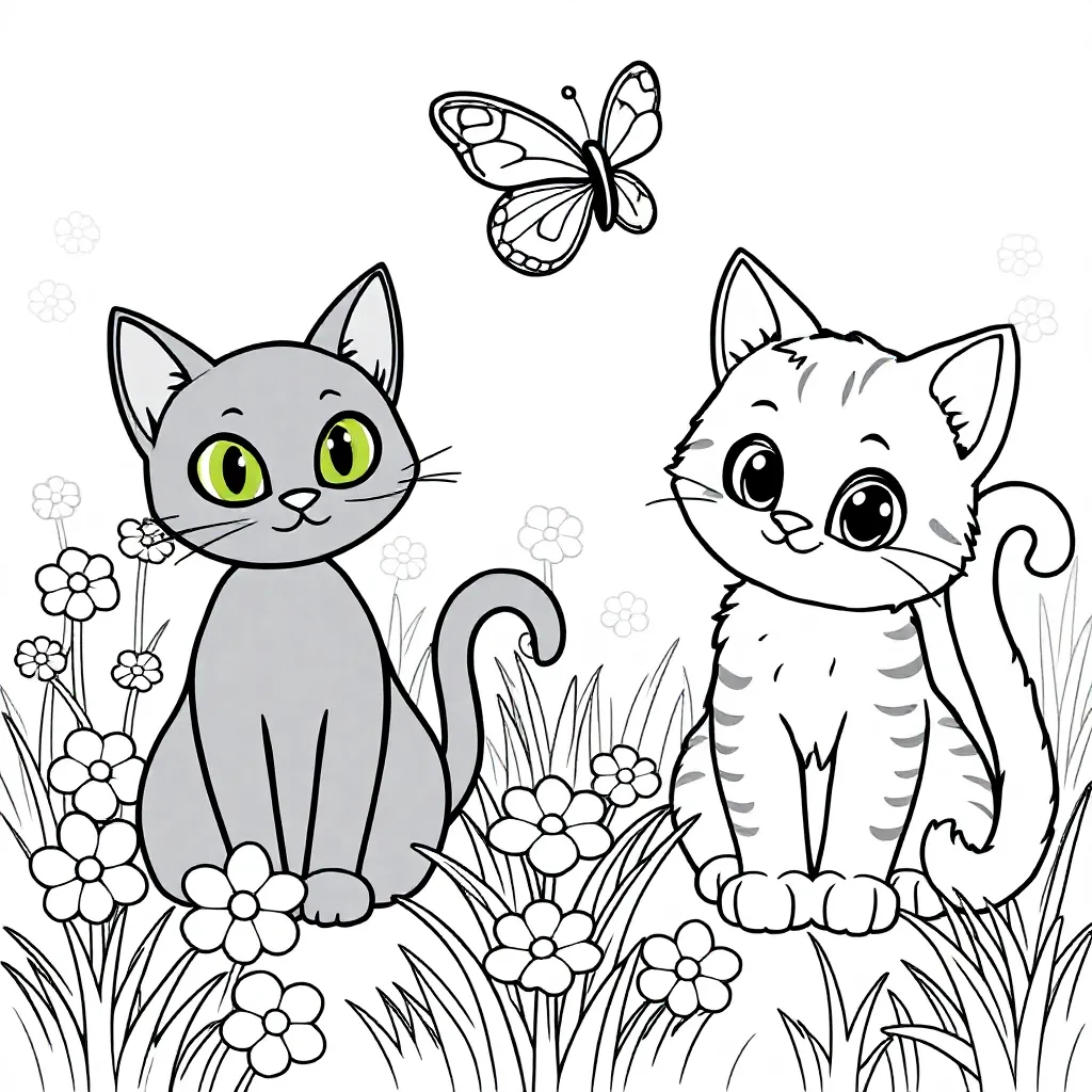 chat
chat kleurplaat voor kinderen