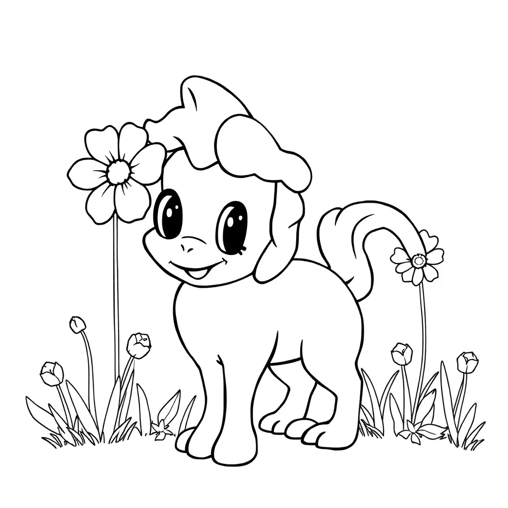 Kermis Attracties Nostalgisch Vrolijk Familie coloring page for children