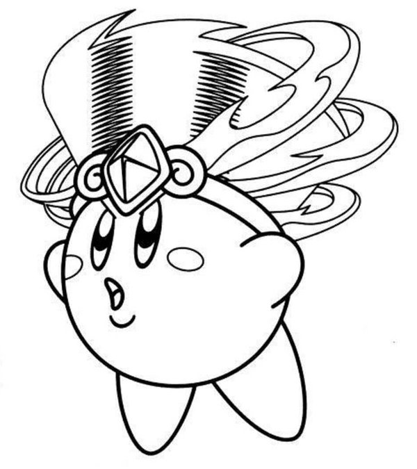 Kirby A Lair Cool coloring page for children