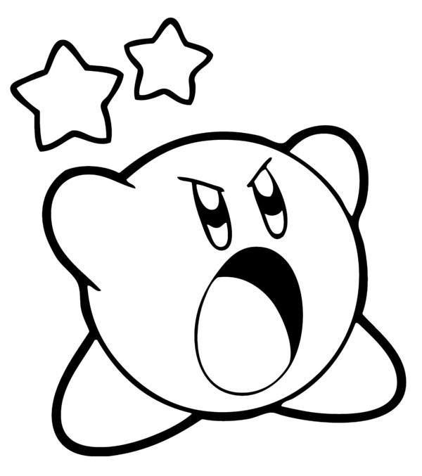 Kirby Boos coloring page for children