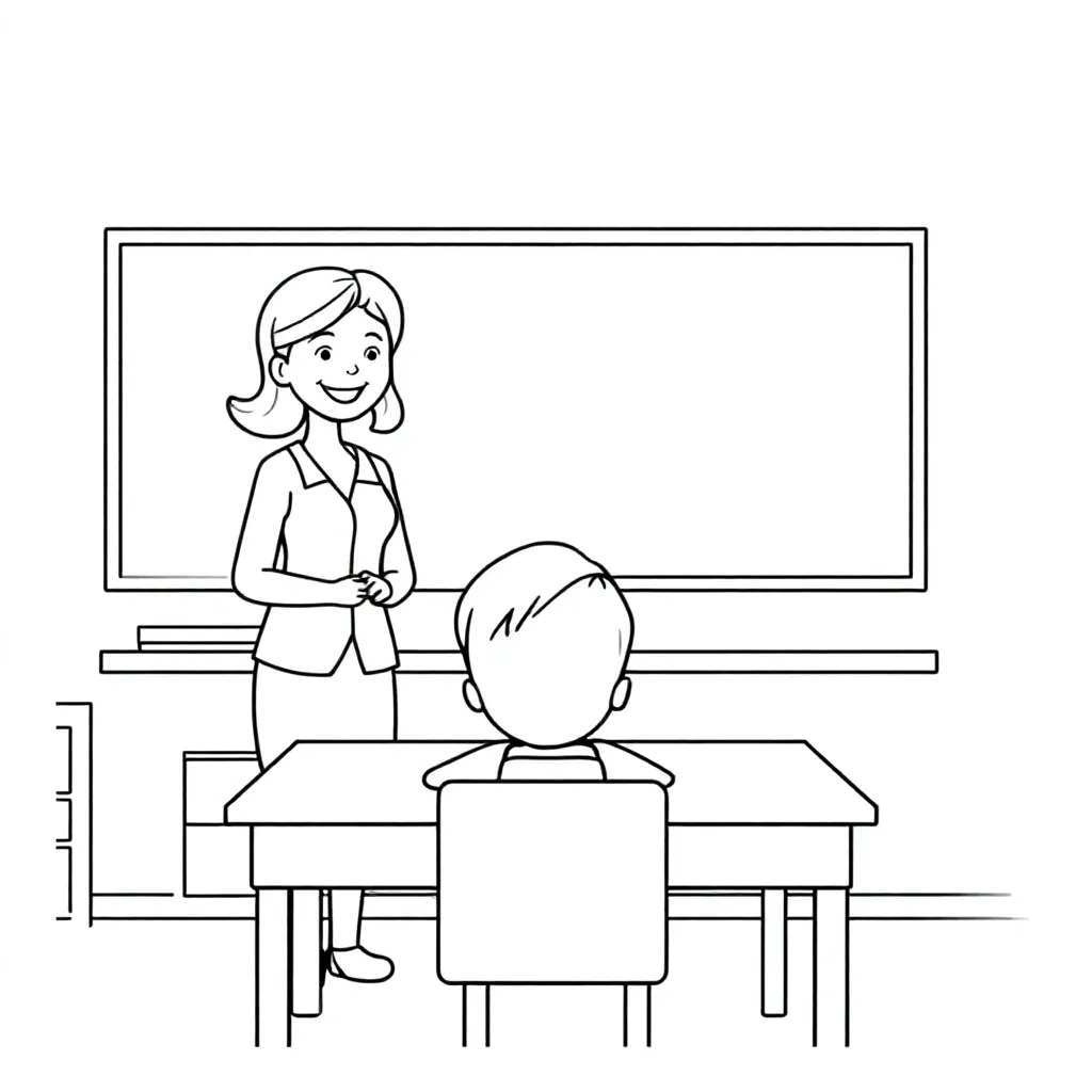 Plantilla para colorear para niños