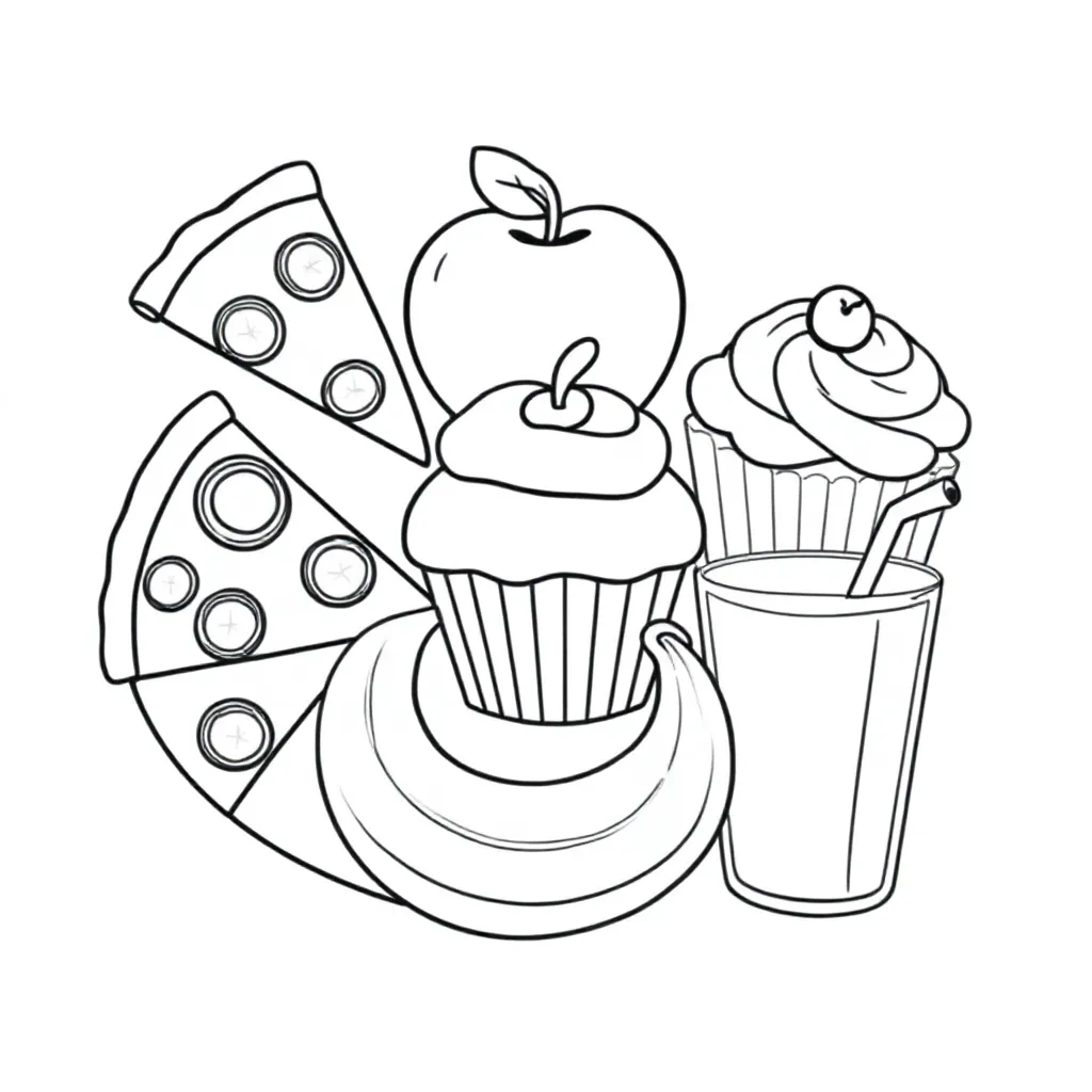 food coloring page for children
