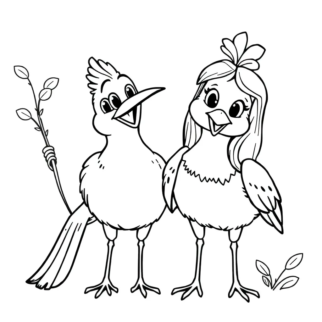 Free Coloring Page: Plus-Size Women, Happy & Confident Coloring Page