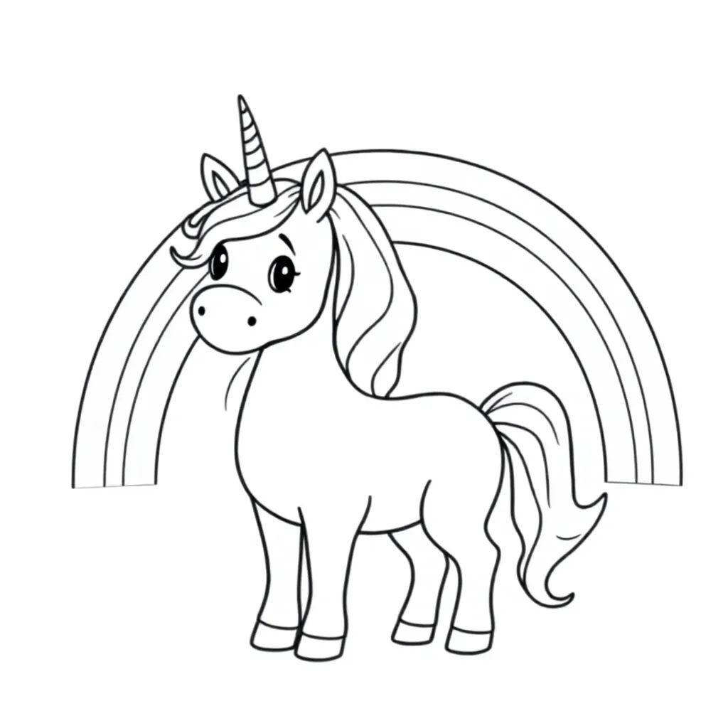 Regenboog, unicorn. De naam: YARA