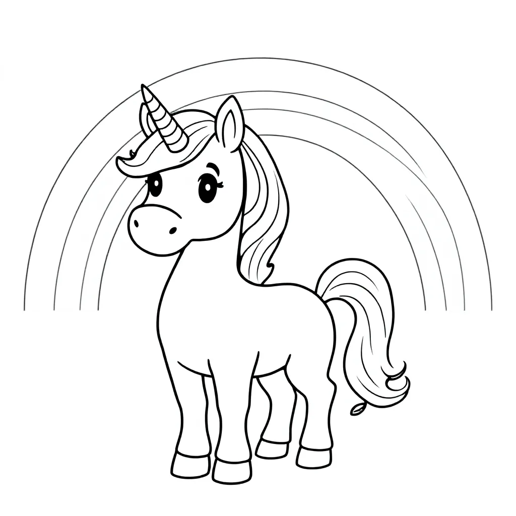 Regenboog, unicorn. De naam: YARA