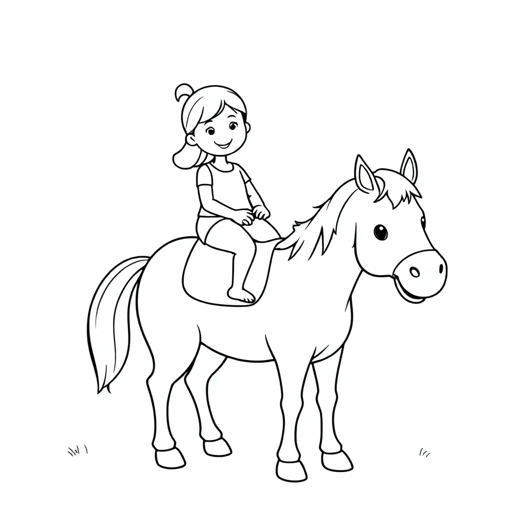 meisje op een paard