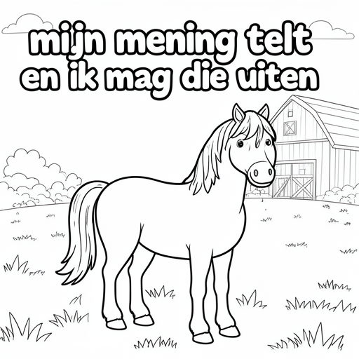 paard met achtergrond