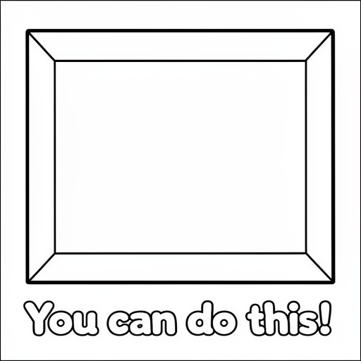 de tekst groot met daar om heen een kader