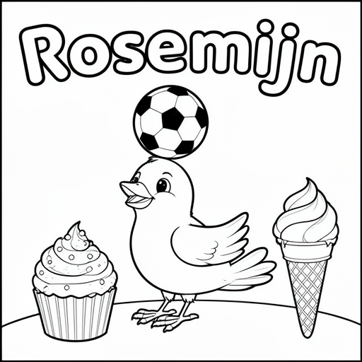 voetbal vogel  vogel vogel cupcake ijs