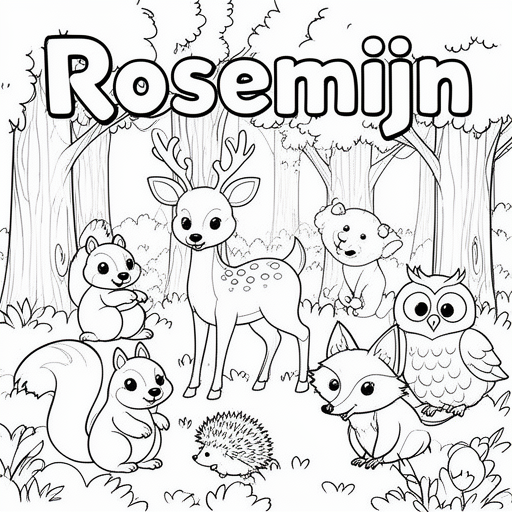 hert eekhoorn egel bos vos uil