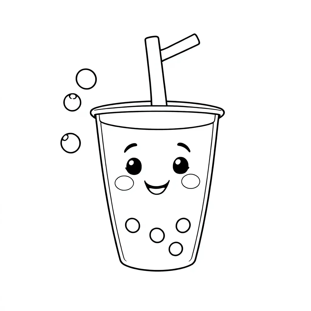een schattige bubble tea